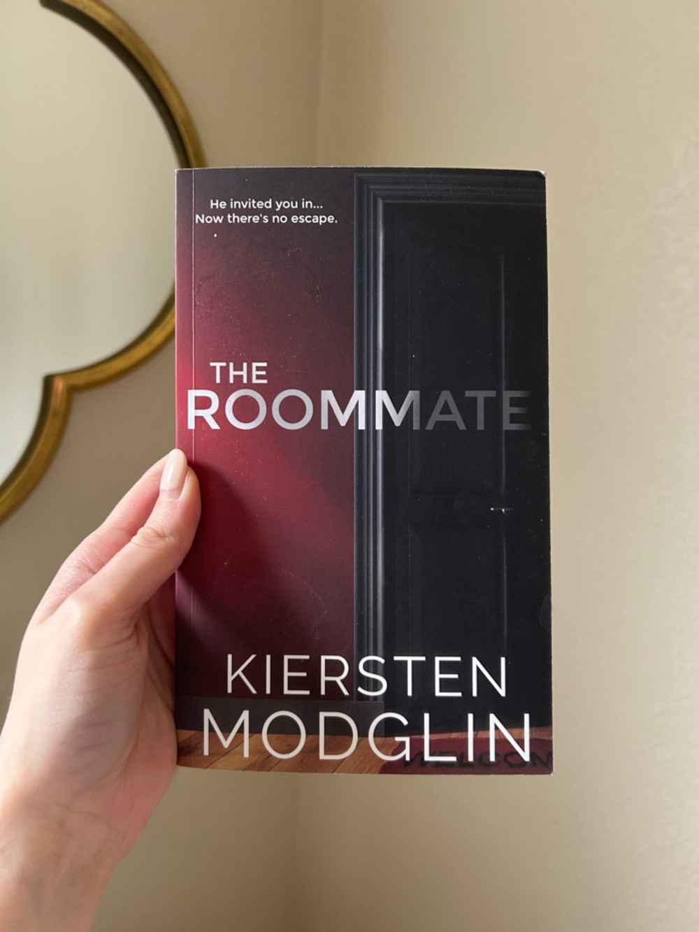 The Roommate by Kiersten Modglin - Red & Black Paperback Thriller